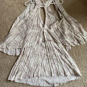 Snakeskin Mini Dress, Size Small